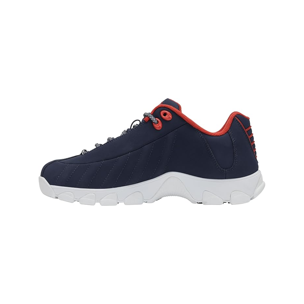 K-Swiss Men's ST 329 CMF Leather Sneaker Navaca/MSRed/WT