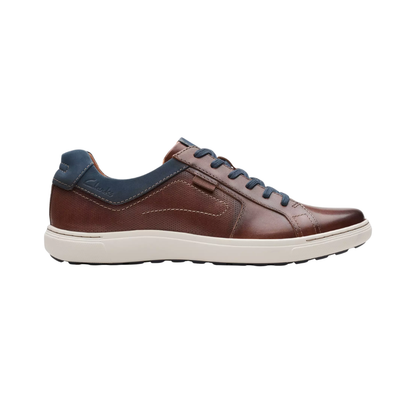 Clarks Men's Mapstone Lace Lightweight Sneaker - Mahogany Leather