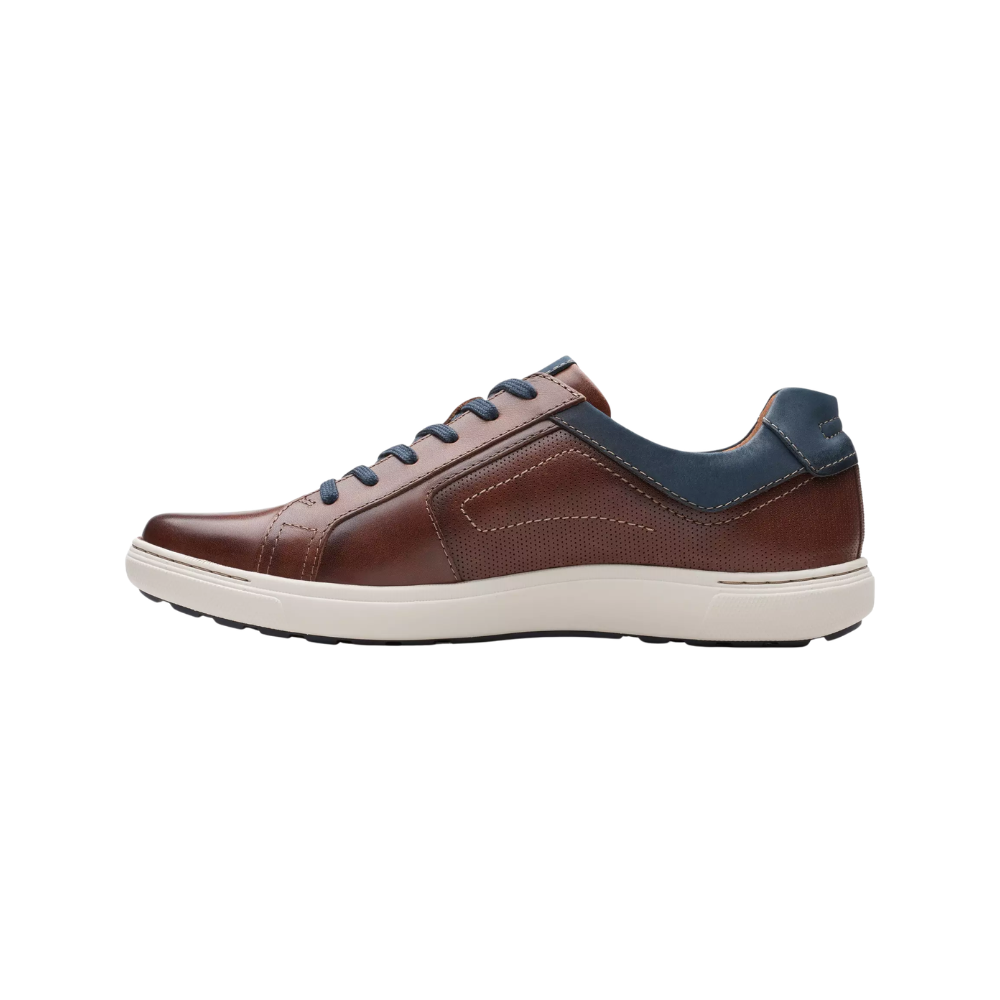 Clarks Men's Mapstone Lace Lightweight Sneaker - Mahogany Leather