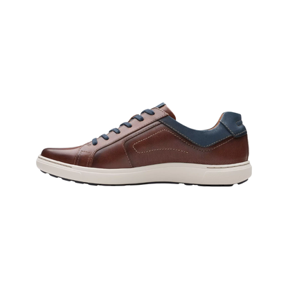 Clarks Men's Mapstone Lace Lightweight Sneaker - Mahogany Leather