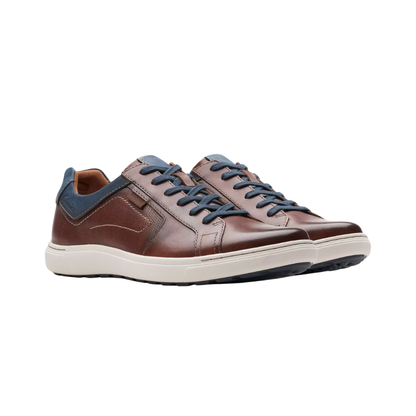 Clarks Men's Mapstone Lace Lightweight Sneaker - Mahogany Leather