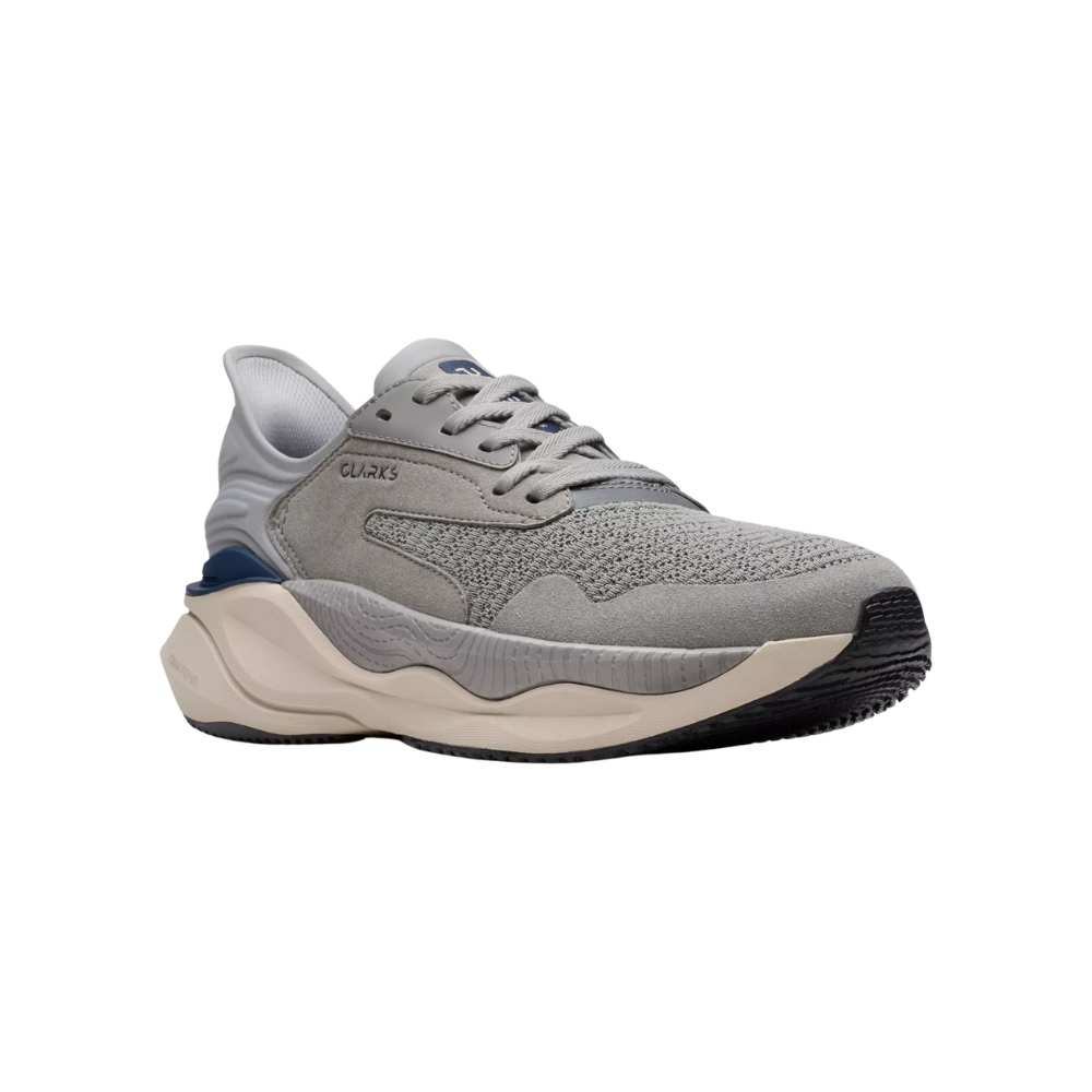 Clarks Pace Men's Grey APMA Approved Walking Shoes Podiatrist Approved