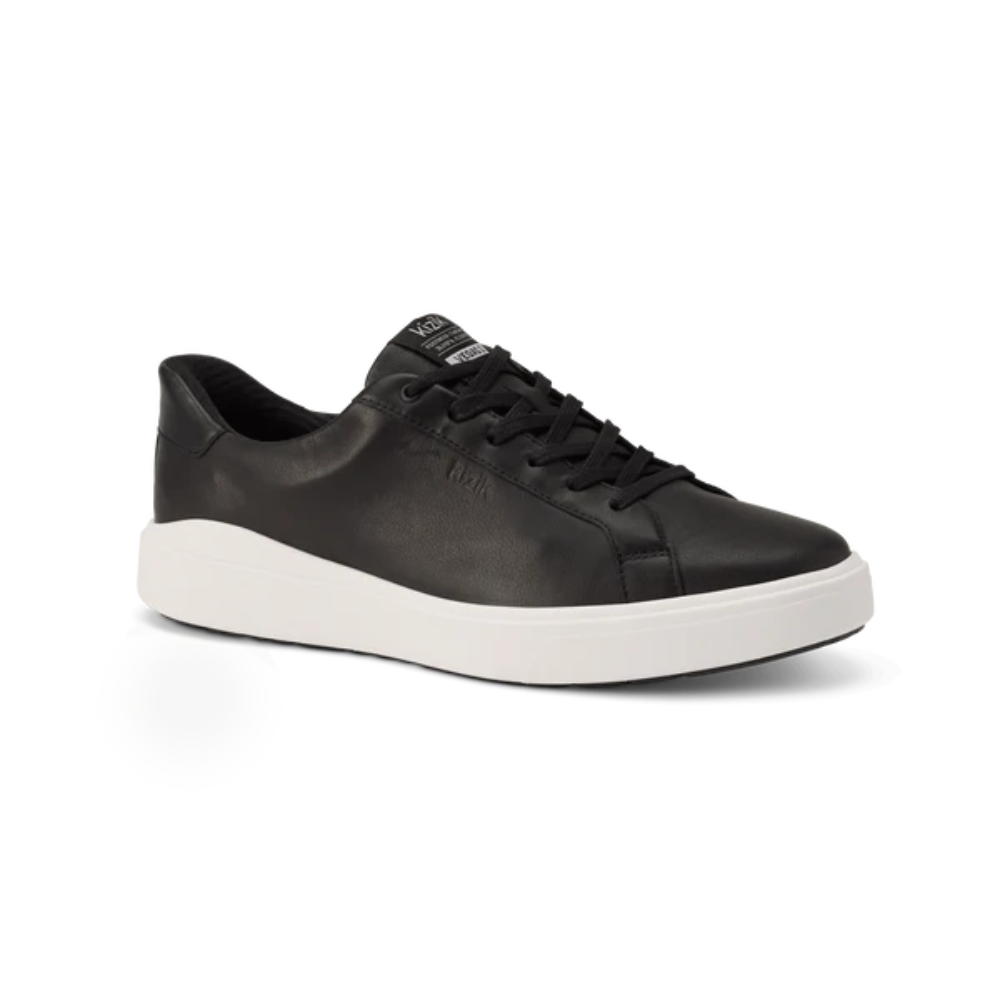 Kizik Men's Vegas 2 – Hands-Free Leather Sneakers - Black White