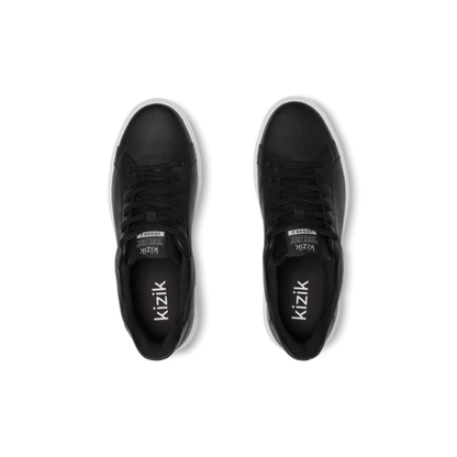 Kizik Men's Vegas 2 – Hands-Free Leather Sneakers - Black White
