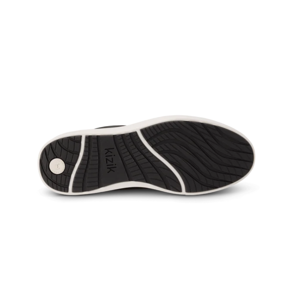 Kizik Men's Vegas 2 – Hands-Free Leather Sneakers - Black White