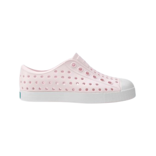 Native Jefferson Sugarlite Child Shoes Milk Pink Shell White Kids Slip‑On EVA Sneakers