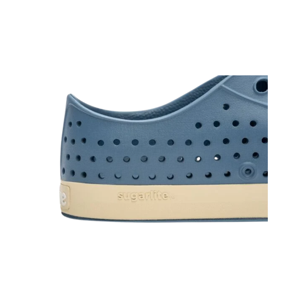 Native Jefferson Sugarlite Adult Unisex Slip‑On Shoes Oasis Blue Bone White
