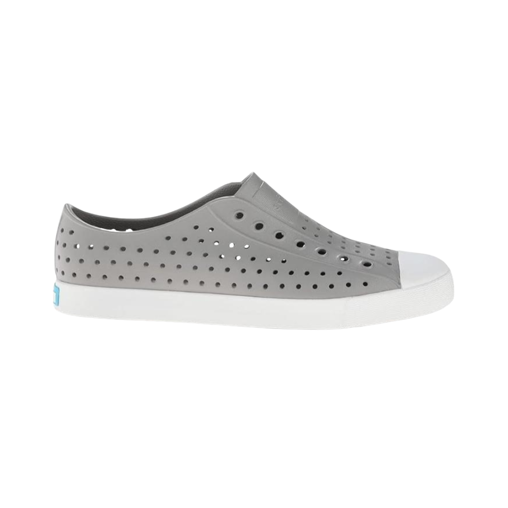 Native Jefferson Pigeon Grey Shell White Unisex EVA Slip On Water Shoe