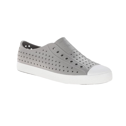 Native Jefferson Pigeon Grey Shell White Unisex EVA Slip On Water Shoe