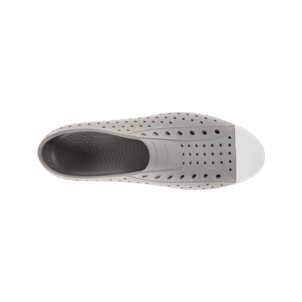 Native Jefferson Pigeon Grey Shell White Unisex EVA Slip On Water Shoe