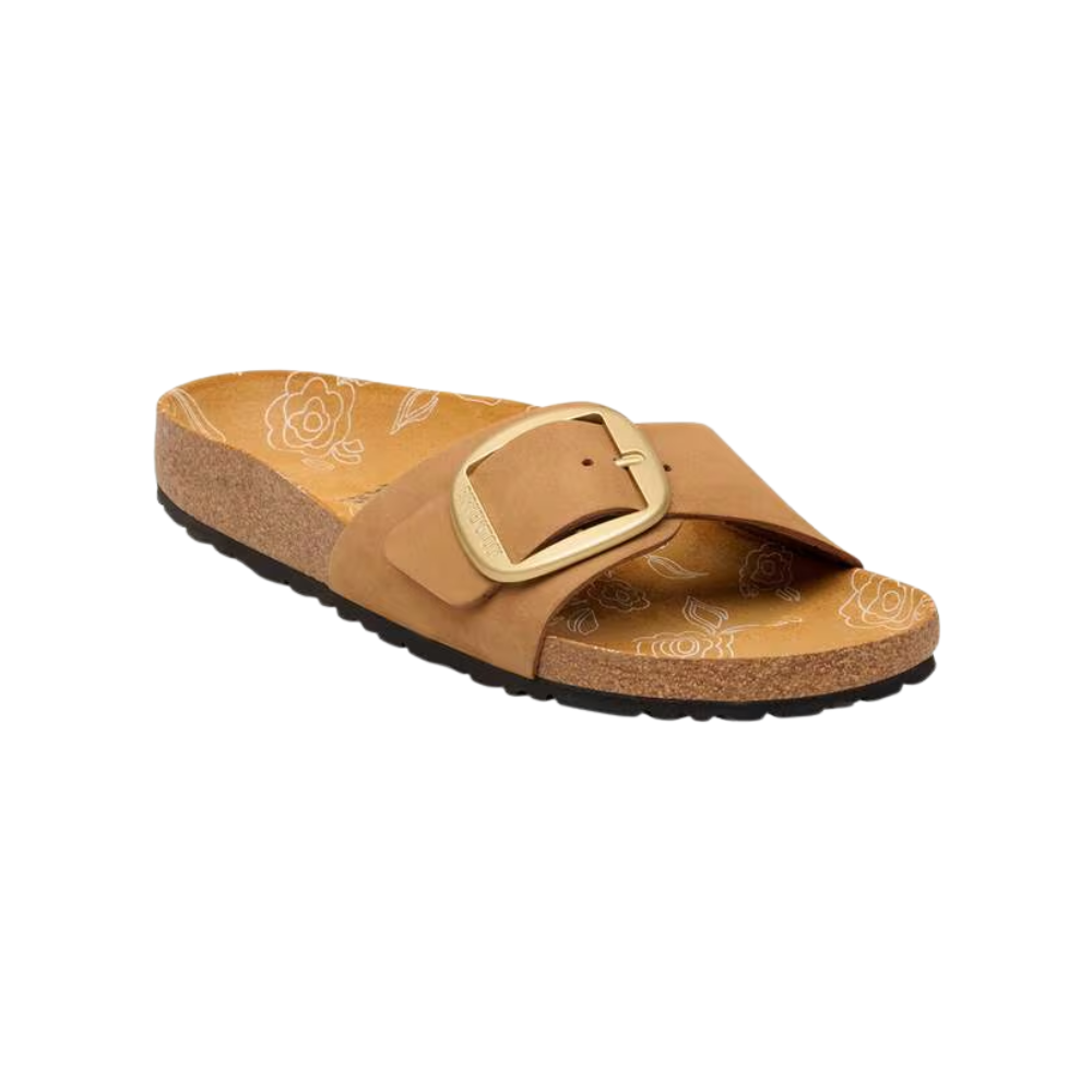 Birkenstock Madrid Big Buckle Women's Nubuck Leather Sandals - Mink