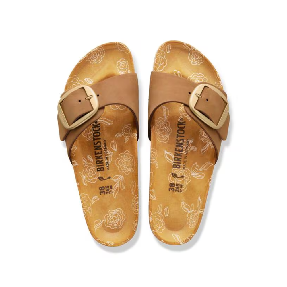 Birkenstock Madrid Big Buckle Women's Nubuck Leather Sandals - Mink