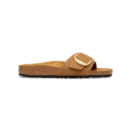 Birkenstock Madrid Big Buckle Women's Nubuck Leather Sandals - Mink