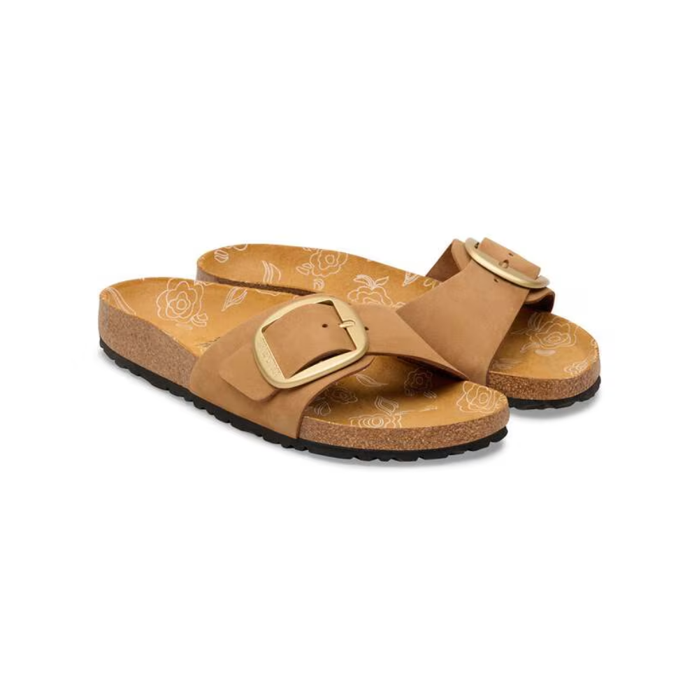 Birkenstock Madrid Big Buckle Women's Nubuck Leather Sandals - Mink