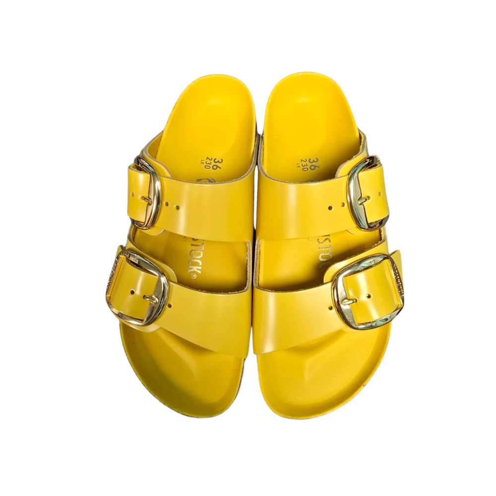 Birkenstock Arizona Big Buckle Unisex Sandals - High Shine Ochre