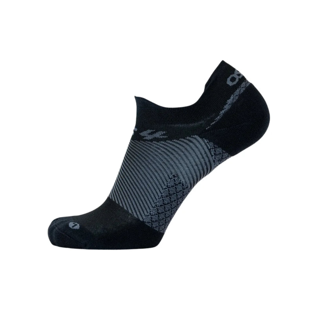 OS1st Plantar Fasciitis Socks No Show Black