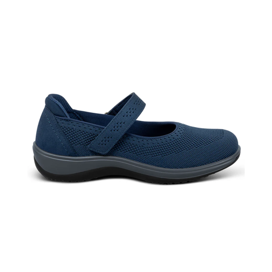 Orthofeet Jessa Women Knit Mary Jane - Navy