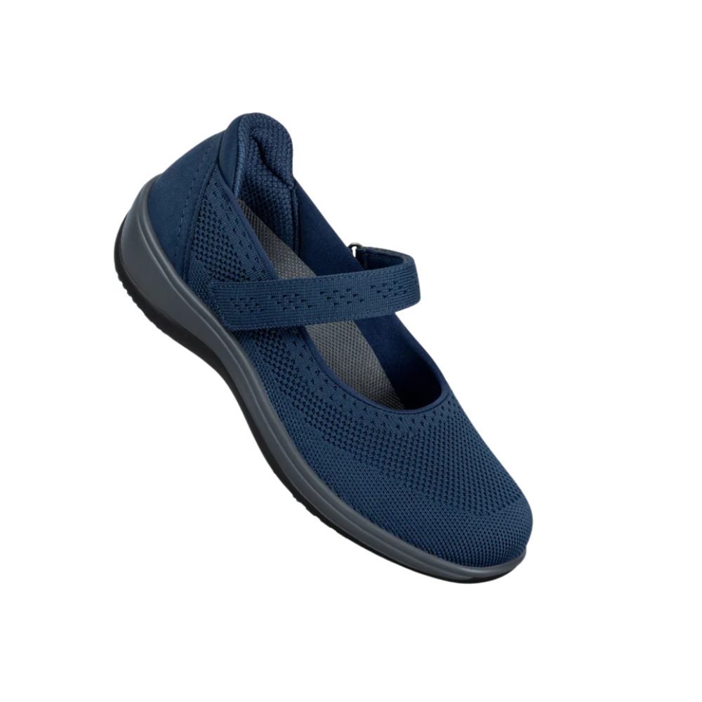 Orthofeet Jessa Women Knit Mary Jane - Navy