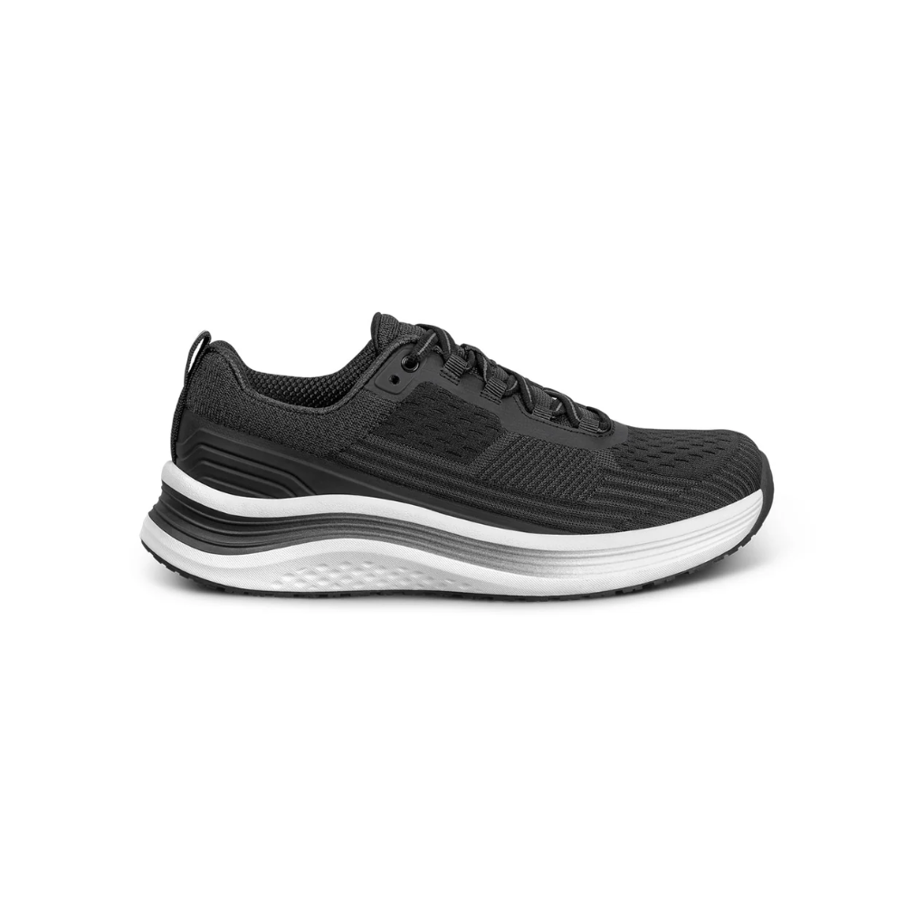 Orthofeet Relay - Women's Running Shoe - Black 87001