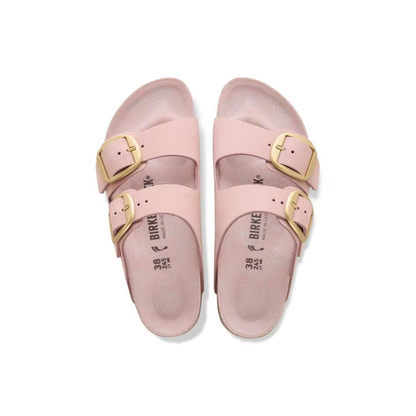 Birkenstock Arizona Big Buckle Nubuck Leather - Soft Pink
