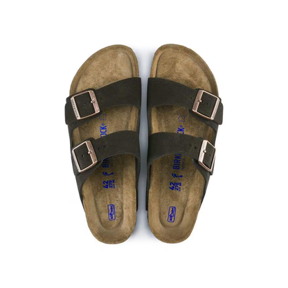 Birkenstock Arizona Soft Footbed Suede Mocha Unisex Sandals