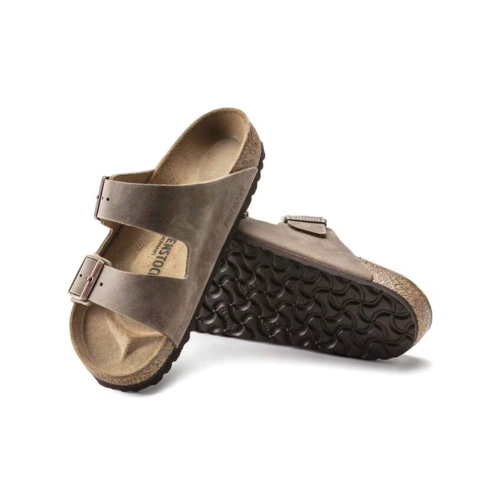Birkenstock Arizona Oiled Leather Sandals - Tobacco Brown
