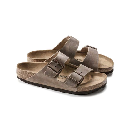 Birkenstock Arizona Oiled Leather Sandals - Tobacco Brown