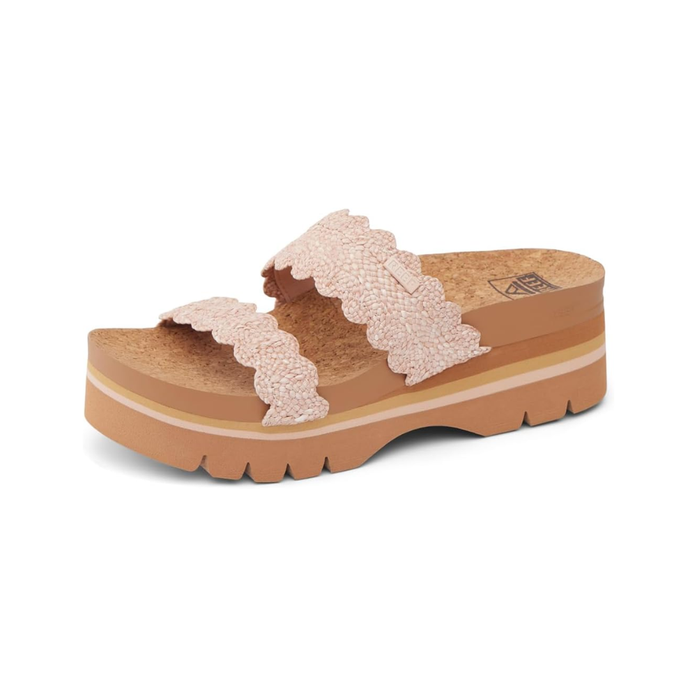 Reef Cushion Vista Higher Women's Platform Sandals - Scalopped Rose