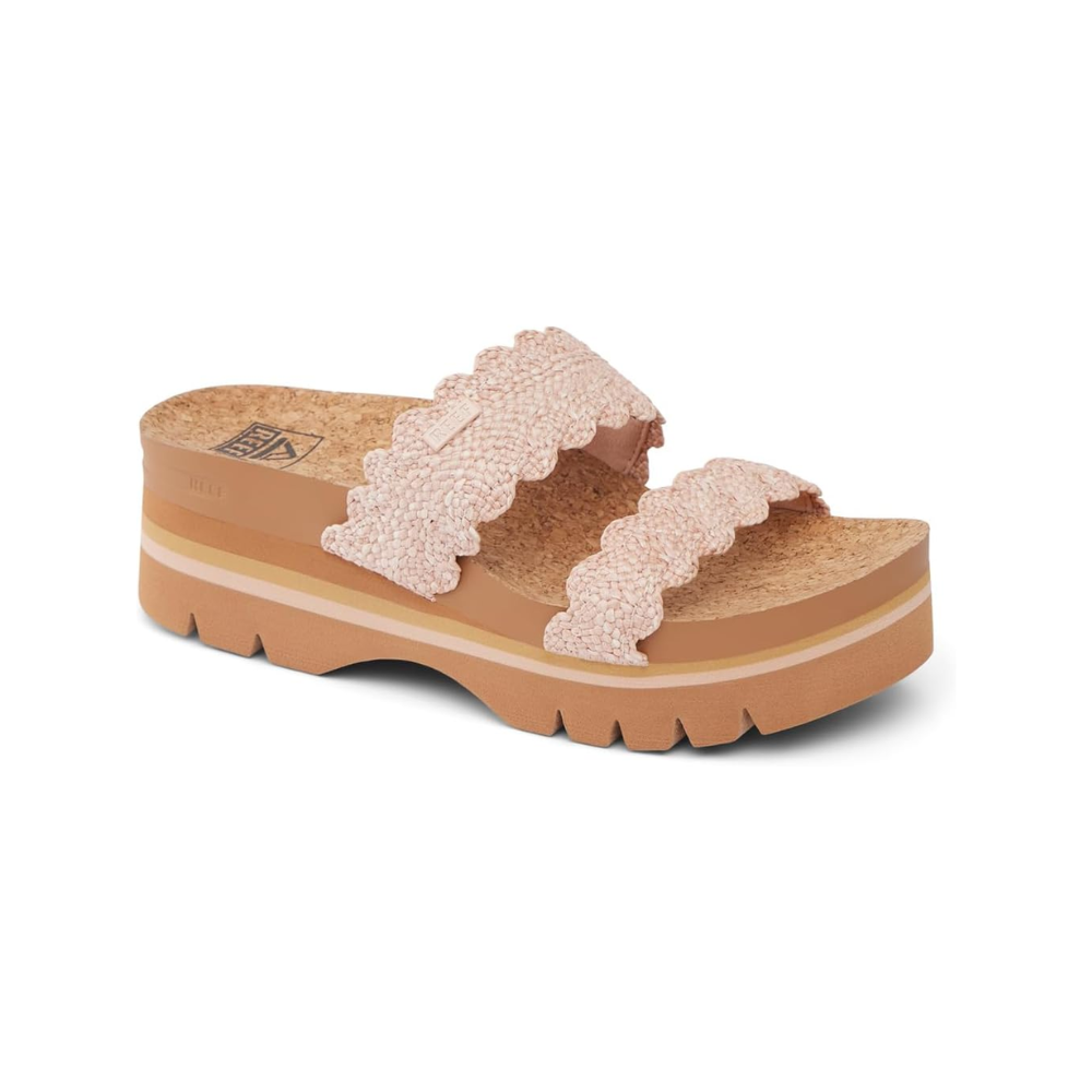 Reef Cushion Vista Higher Women's Platform Sandals - Scalopped Rose