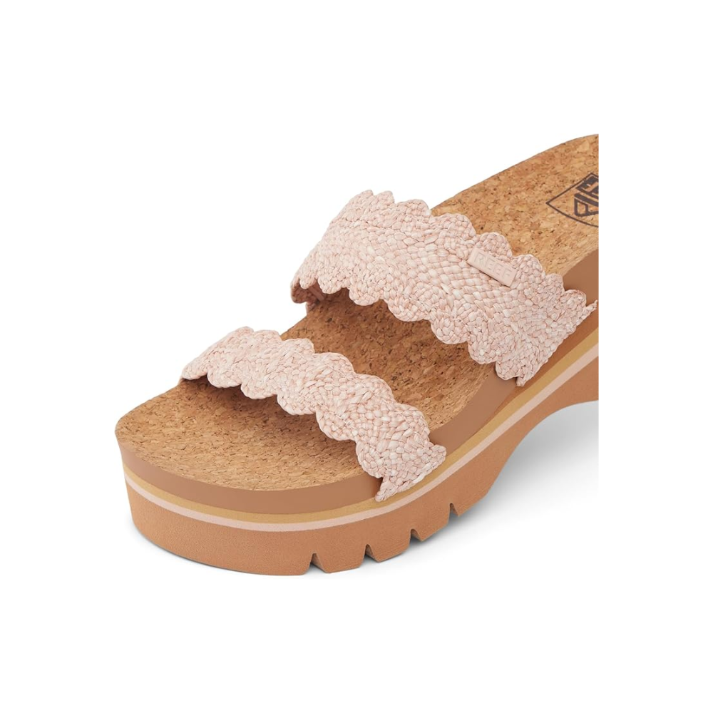 Reef Cushion Vista Higher Women's Platform Sandals - Scalopped Rose