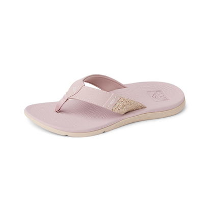 Reef Santa Ana Womens Cushion Sandals Pale Mauve Flip Flops Beach Thong Arch Support