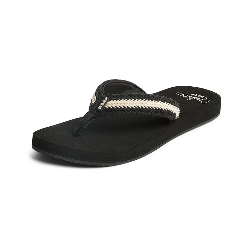 Reef Baja Maria Women's Flip Flop Sandal - Black Vintage