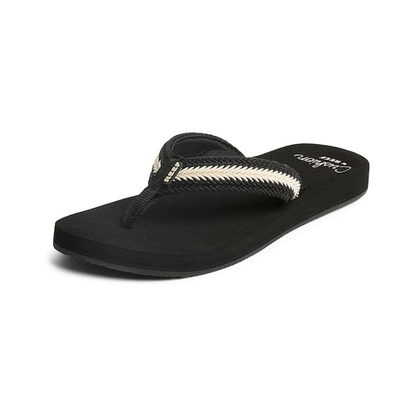 Reef Baja Maria Women's Flip Flop Sandal - Black Vintage