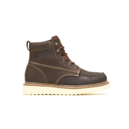 Wolverine Loader 6" Soft Toe Men's Leather Work Boot  Brown - W10744