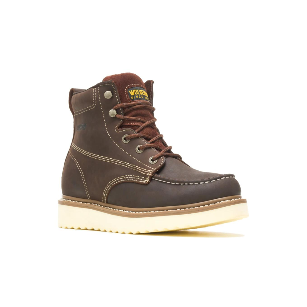 Wolverine Loader 6" Soft Toe Men's Leather Work Boot  Brown - W10744