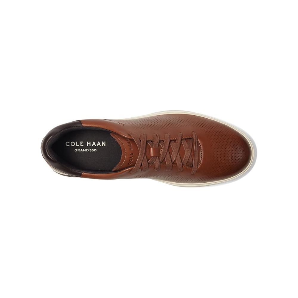 Cole Haan Men's GrandPrø Angleace Sneakers - British Tan/Dark Chocolate/Ivory