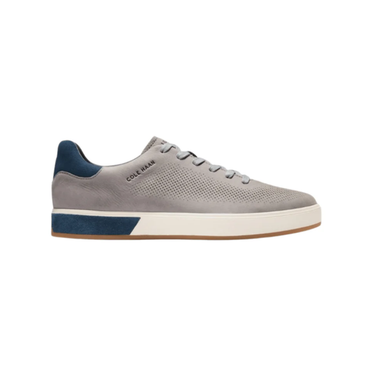 Cole Haan Men's GrandPrø Angleace Leather Sneakers - Sea Stone/Big Dipper/Ivory