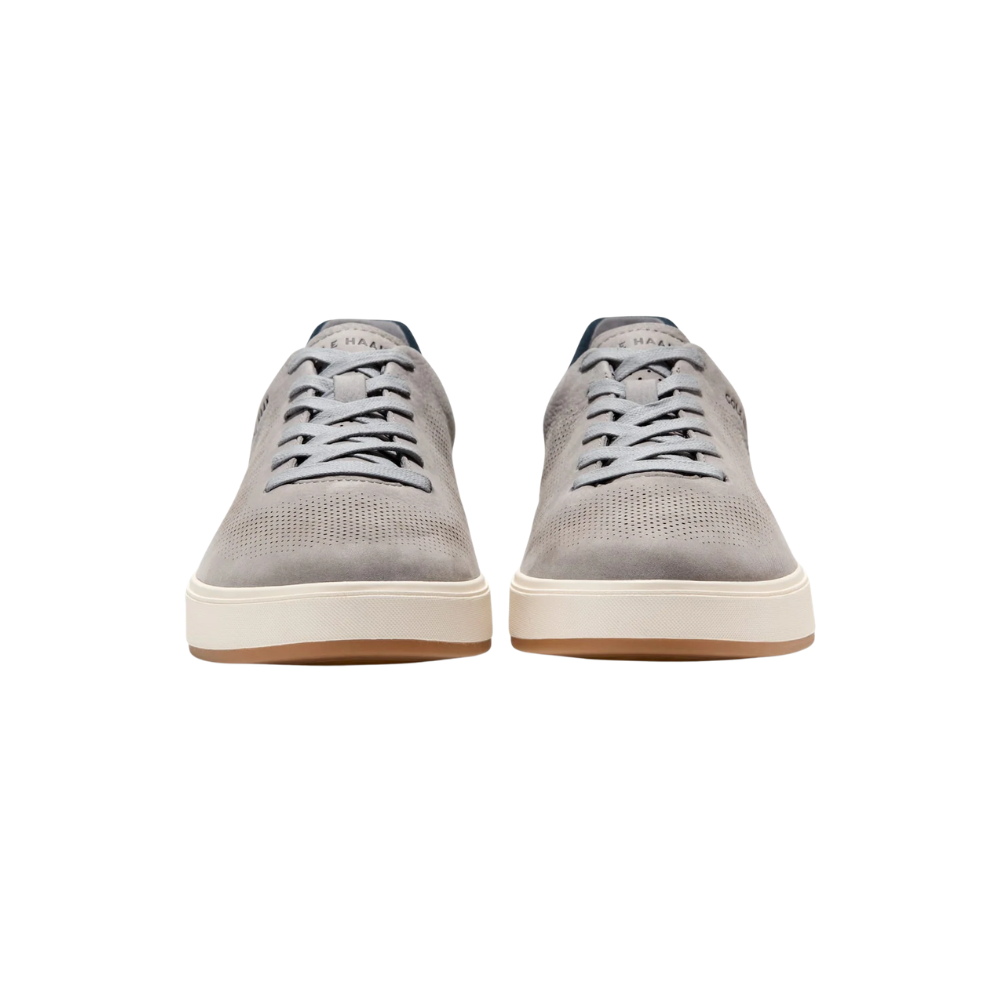 Cole Haan Men's GrandPrø Angleace Leather Sneakers - Sea Stone/Big Dipper/Ivory