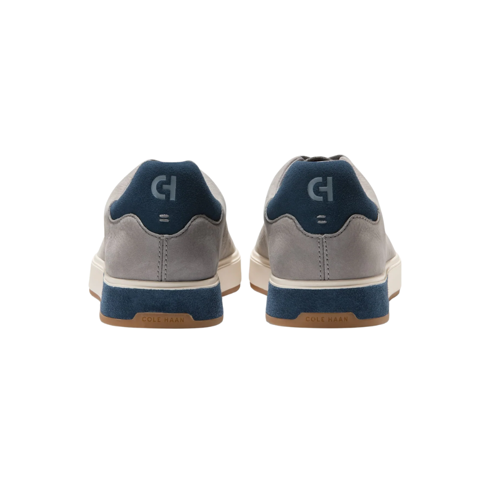 Cole Haan Men's GrandPrø Angleace Leather Sneakers - Sea Stone/Big Dipper/Ivory