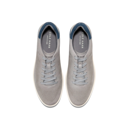 Cole Haan Men's GrandPrø Angleace Leather Sneakers - Sea Stone/Big Dipper/Ivory
