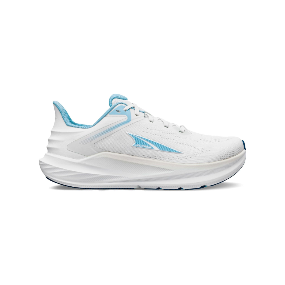 Altra Womens Torin 8 White Light Blue Zero Drop Road Running Shoes