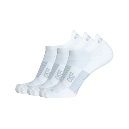 OS1st Thin Air Performance Socks | No Show White - 3 Pairs pack