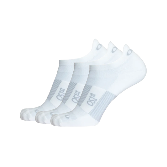 OS1st Thin Air Performance Socks | No Show White - 3 Pairs pack
