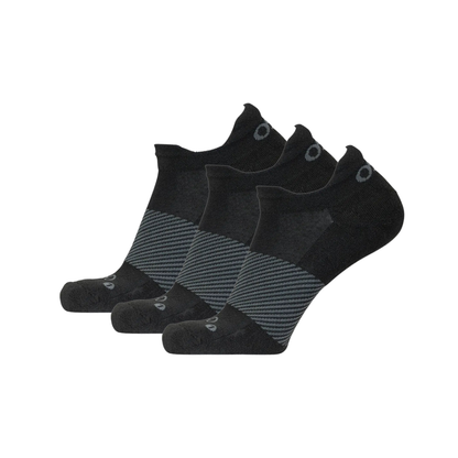 OS1st Wicked Comfort No Show Socks - Black 3 Pairs Pack