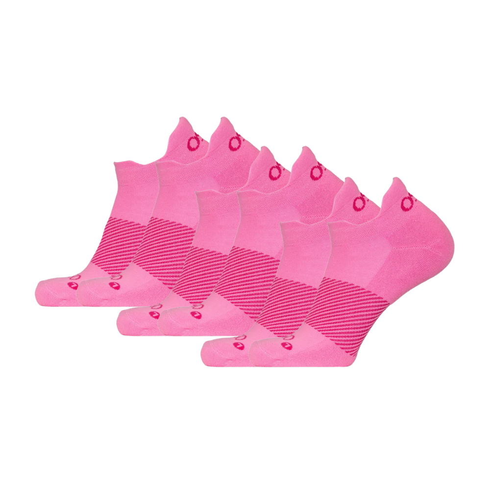 OS1st Wicked Comfort Socks | No Show – Pink 3 Pairs Pack