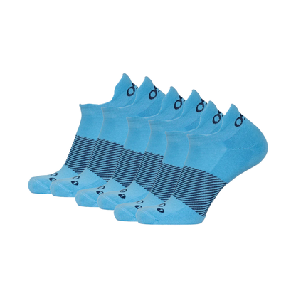 OS1st Wicked Comfort Socks No Show Carolina Blue 3 Pairs Pack