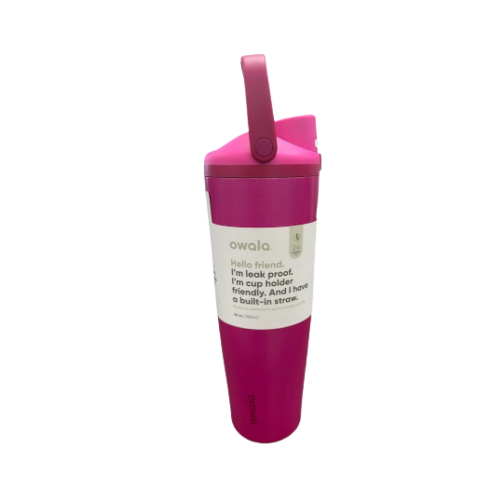 Owala FreeSip Sway Stainless Steel 40 oz Water Bottle - Read My Lips
