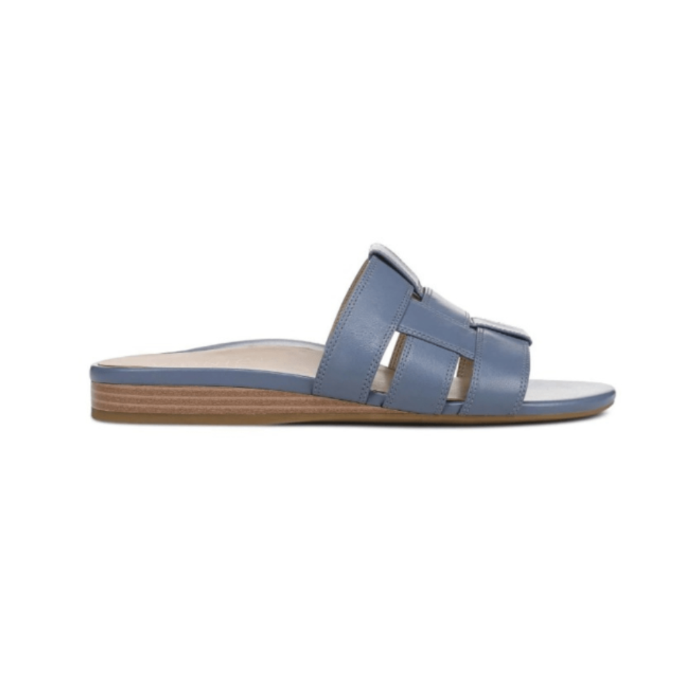 Vionic Women's Glendora Slide Sandal - Pacific Blue Leather