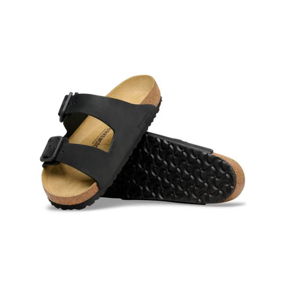 Birkenstock Arizona Wire Buckle Black Nubuck Leather Sandals Unisex Wide
