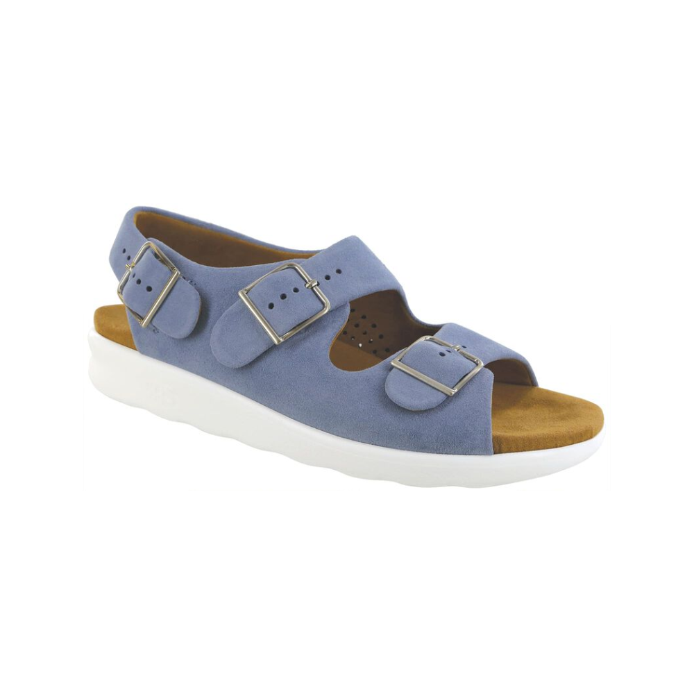 SAS Relaxed Women's Heel Strap Sandal Sky Harbor Leather Comfort Wide